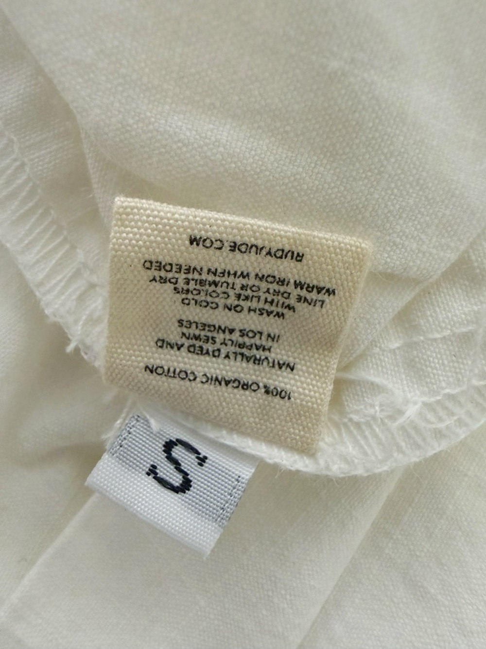 NWT Rudy Jude Organic Cotton Adult Apron Dress in Salt Size S - Picture 16 of 17